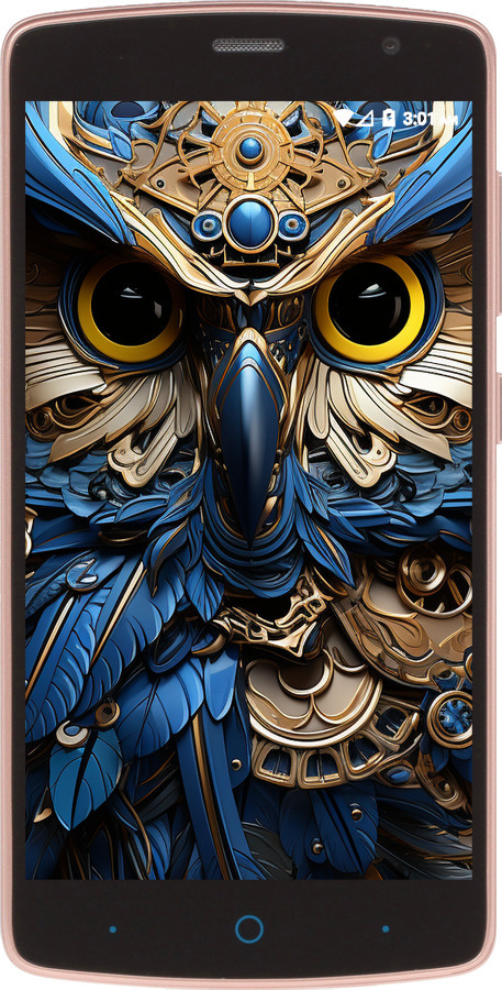 Силіконовий чехол Сова v2 для ZTE L5 - 5649u-429 изображение 