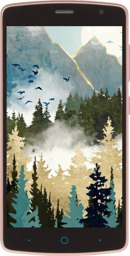 Силиконовый чехол С изображением лесного пейзажа для ZTE L5 - 6548u-429 изображение 