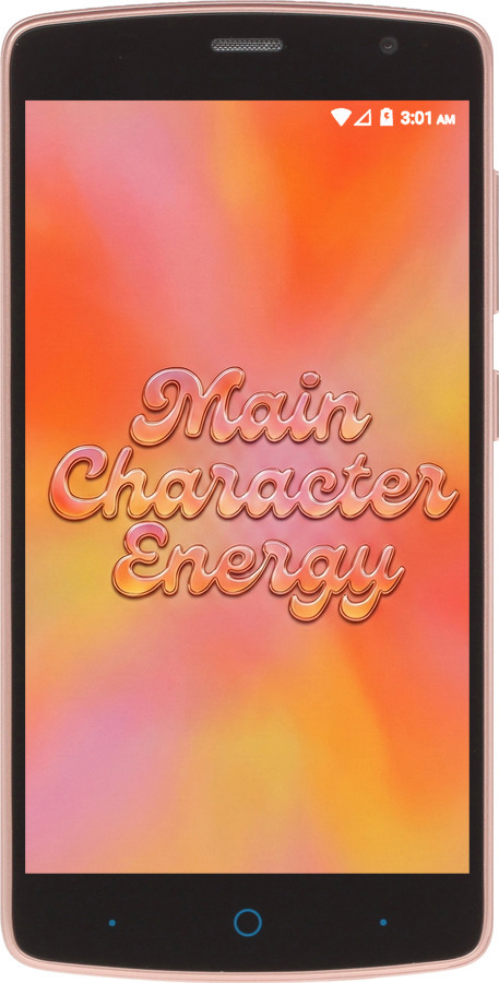 Силиконовый чехол Aura Gradient Main Character Energy Aesthetic Y2K для ZTE L5 - 6783u-429 изображение 