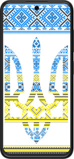 Силіконовий чехол Герб - вишиванка жовто-блакитна  для ZTE Nubia V70 Design - 1197u-4084 изображение 
