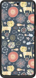 Силиконовый чехол Котята v4 для ZTE Nubia V70 Design - 1224u-4084 изображение 