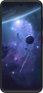 Силиконовый чехол Планеты в синем космосе для ZTE Nubia V70 Design - 171u-4084 изображение 
