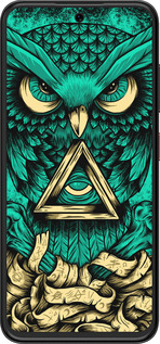 Силіконовий чехол Сова Арт-тату для ZTE Nubia V70 Design - 3971u-4084 изображение 