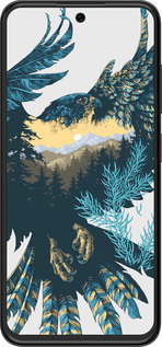 Силиконовый чехол Арт-орел на фоне природы для ZTE Nubia V70 Design - 3983u-4084 изображение 