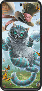 Силиконовый чехол Чеширский кот 2 для ZTE Nubia V70 Design - 3993u-4084 изображение 