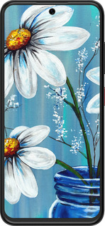 Силиконовый чехол Красивые арт-ромашки для ZTE Nubia V70 Design - 4031u-4084 изображение 