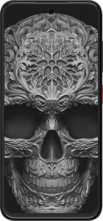 Силиконовый чехол skull-ornament для ZTE Nubia V70 Design - 4101u-4084 изображение 