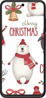 Силиконовый чехол Merry Christmas для ZTE Nubia V70 Design - 4106u-4084 изображение 