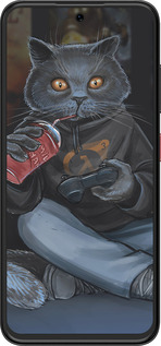 Силіконовий чехол gamer cat для ZTE Nubia V70 Design - 4140u-4084 изображение 