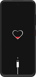 Силиконовый чехол Подзарядка сердца для ZTE Nubia V70 Design - 4274u-4084 изображение 