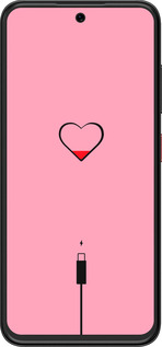 Силіконовий чехол Підзарядка серця1 для ZTE Nubia V70 Design - 4275u-4084 изображение 