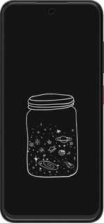 Силиконовый чехол Космос в банке для ZTE Nubia V70 Design - 4297u-4084 изображение 