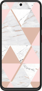 Силиконовый чехол Мраморная симметрия для ZTE Nubia V70 Design - 4344u-4084 изображение 