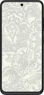 Силиконовый чехол Белое кружево для ZTE Nubia V70 Design - 4383u-4084 изображение 