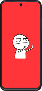 Силиконовый чехол Мем для ZTE Nubia V70 Design - 4578u-4084 изображение 