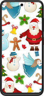 Силиконовый чехол Новогодний 1 для ZTE Nubia V70 Design - 4614u-4084 изображение 