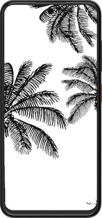 Силиконовый чехол Пальмы1 для ZTE Nubia V70 Design - 4634u-4084 изображение 