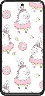 Силиконовый чехол Единорожки для ZTE Nubia V70 Design - 4659u-4084 изображение 