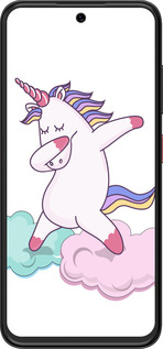 Силиконовый чехол Единорог для ZTE Nubia V70 Design - 4702u-4084 изображение 