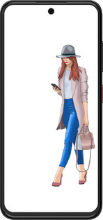 Силиконовый чехол Девушка 1 для ZTE Nubia V70 Design - 4751u-4084 изображение 