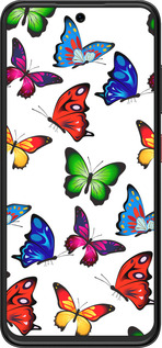 Силіконовий чехол Барвисті метелики для ZTE Nubia V70 Design - 4761u-4084 изображение 