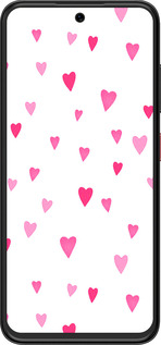 Силиконовый чехол Сердечки 2 для ZTE Nubia V70 Design - 4763u-4084 изображение 