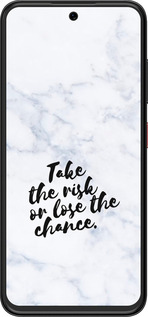 Силіконовий чехол Ризикнути або втратити шанс для ZTE Nubia V70 Design - 4866u-4084 изображение 