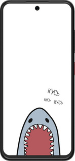 Силиконовый чехол Акула для ZTE Nubia V70 Design - 4870u-4084 изображение 