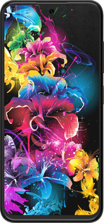 Силиконовый чехол Абстрактные цветы для ZTE Nubia V70 Design - 511u-4084 изображение 