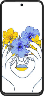 Силиконовый чехол Девушка v4 для ZTE Nubia V70 Design - 5276u-4084 изображение 