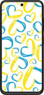 Силиконовый чехол Сердца UA для ZTE Nubia V70 Design - 5292u-4084 изображение 