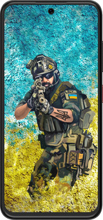 Силиконовый чехол Воин ЗСУ для ZTE Nubia V70 Design - 5311u-4084 изображение 