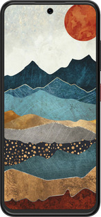 Силіконовий чехол Захід гори для ZTE Nubia V70 Design - 5434u-4084 изображение 