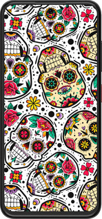 Силиконовый чехол Черепа для ZTE Nubia V70 Design - 5471u-4084 изображение 