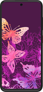 Силиконовый чехол Бабочки v2 для ZTE Nubia V70 Design - 5475u-4084 изображение 