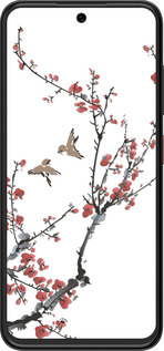 Силиконовый чехол Сакура v2 для ZTE Nubia V70 Design - 5538u-4084 изображение 