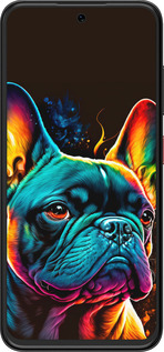 Силиконовый чехол Яркий бульдог для ZTE Nubia V70 Design - 5547u-4084 изображение 