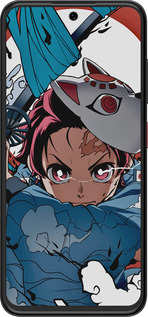 Силіконовий чехол Танджиро Камадо для ZTE Nubia V70 Design - 5574u-4084 изображение 