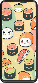 Силіконовий чехол Суші патерн для ZTE Nubia V70 Design - 5583u-4084 изображение 