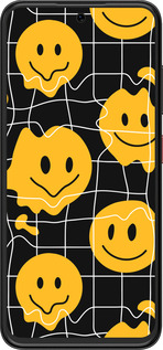 Силиконовый чехол Смайлы v3 для ZTE Nubia V70 Design - 5623u-4084 изображение 