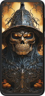 Силиконовый чехол Череп 2 для ZTE Nubia V70 Design - 5652u-4084 изображение 