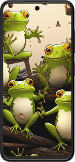 Силиконовый чехол Жабки для ZTE Nubia V70 Design - 5656u-4084 изображение 