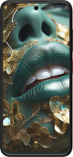 Силиконовый чехол Губы 2 для ZTE Nubia V70 Design - 5667u-4084 изображение 