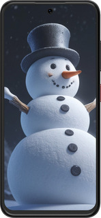 Силиконовый чехол Снеговик для ZTE Nubia V70 Design - 5826u-4084 изображение 