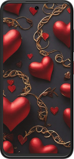 Силіконовий чехол Сердечки для ZTE Nubia V70 Design - 5831u-4084 изображение 