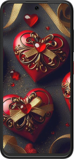 Силиконовый чехол Сердечки v4 для ZTE Nubia V70 Design - 5834u-4084 изображение 