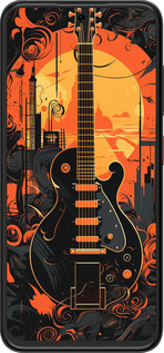 Силиконовый чехол Гитара для ZTE Nubia V70 Design - 5957u-4084 изображение 
