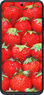 Силиконовый чехол Клубника для ZTE Nubia V70 Design - 6020u-4084 изображение 