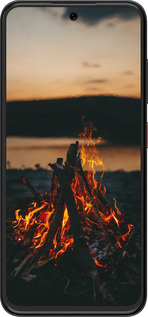 Силиконовый чехол Огонь для ZTE Nubia V70 Design - 6021u-4084 изображение 