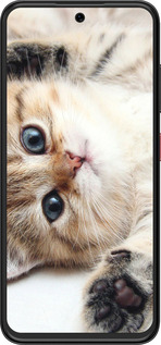 Силиконовый чехол Котик для ZTE Nubia V70 Design - 6024u-4084 изображение 